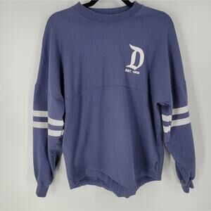 Disneyland White Blue Long Sleeve Crewneck Spirit Jersey S